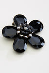 Elegant Flower tear drop Crystal Brooch