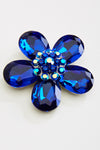 Elegant Flower tear drop Crystal Brooch