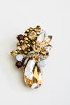 Elegant Fancy Crystal Flower Vase Brooch_8 colors