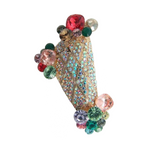 Geometric Triangular Fancy Crystal Brooch_4 colors