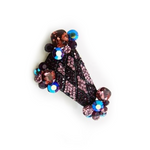 Geometric Triangular Fancy Crystal Brooch_4 colors