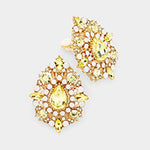 Classic Tear drop & Marquise Fancy Crystal Clip On Earrings_6 colors