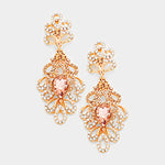 Elegant bubble drop crystal earring_9 colors