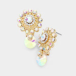 Cute flower crystal Earrings_10 colors