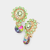 Cute flower crystal Earrings_10 colors