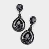 Classic Tear drop Crystal Earring_5 colors