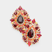 Classic Tear drop & Marquise Fancy Crystal Earrings_2 colors