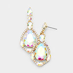 Vintage Crystal Teardrop Earrings_18 colors