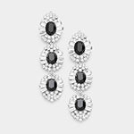 Elegant Three oval drops fancy earring_11 colors