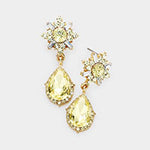 Charming Tear Drop Crystal Earring_16 colors