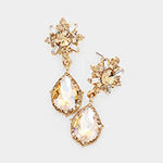 Charming Tear Drop Crystal Earring_16 colors