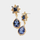 Charming Tear Drop Crystal Earring_16 colors