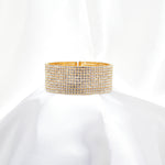 Fancy Elastic 10-Row High quality Clear Swarovski rhinestone Bracelet