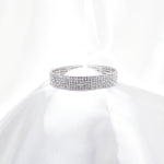 Fancy Elastic 5-Row High quality Clear Swarovski rhinestone Bracelet