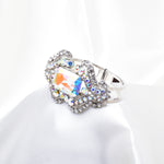 Fancy Swarovski Crystal Hinged Bracelet