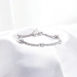 Fancy High quality Swarovski crystal Hinged Bracelet