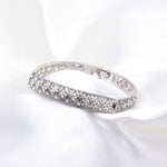 Fancy High quality crystal Hinged Bracelet