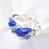 Fancy High quality Swarovski crystal Hinged Bracelet