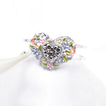 Fancy High quality Heart Hinged Bracelet