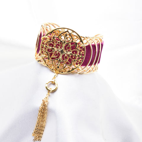 Vintage Tassel Cuff Bracelet