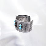 Vintage Matt silver Cuff Bracelet