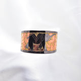 Vintage Brass Elephant Cuff Bracelet