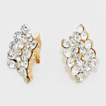 Fancy crystal Clip On Earring_5 colors