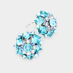 Fancy crystal Stud Earring_4 colors