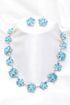 Flower Elegant Crystal Necklace set