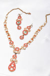 Elegant fancy crystal Victorian Necklace