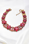 Classical antique Crystal Choker Necklace_5 colors