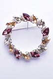 Fancy Wreath Genuine Swarovski crystal Brooch_2 colors