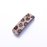 Rectangle French style Acrylic Leopard Hair Barrette