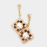 Crystal Floral Earrings_11 colors