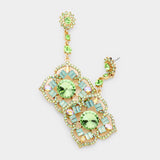 Crystal Floral Earrings_11 colors