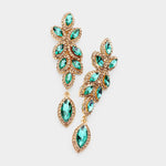 Leaf Fancy marquise crystal earring_10 colors