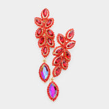 Leaf Fancy marquise crystal earring_10 colors