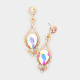 Elegant tear drop Crystal Earring_9 colors