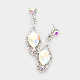 Elegant tear drop Crystal Earring_9 colors