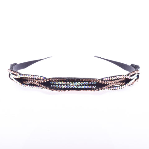 Elastic French style Crystal Hair band for Women and Girls