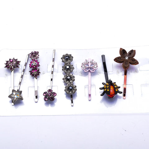 Crystal Assorted shape Bobby pin