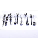 Crystal Assorted shape Bobby pin