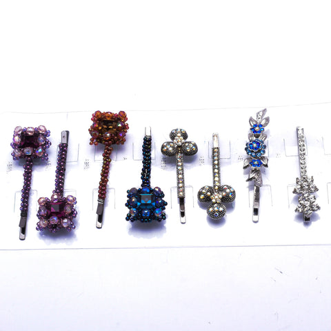 Crystal Beads & Assorted shape Bobby pin