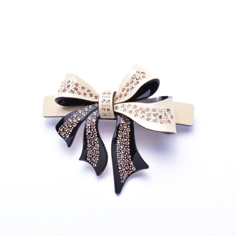 French style Acrylic Ribbon Hair Barrette