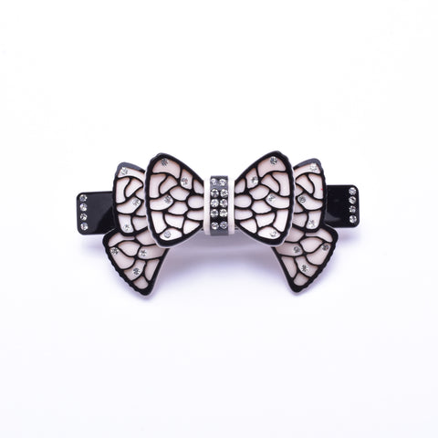 French style Acrylic Ribbon Hair Barrette