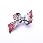 Elegant Crystal Ribbon Hair bow Barrette