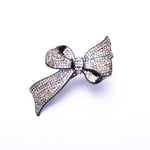 Elegant Crystal Ribbon Hair bow Barrette