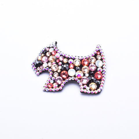 Vintage Scottie fancy Crystal Clip