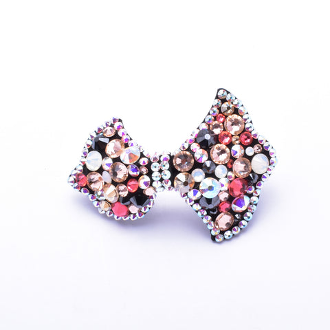 Elegant Stretch fabric fancy crystal Hair Barrette