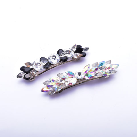 Elegant Swarovski Fancy crystal Hair barrette( 2 pcs/ pack )